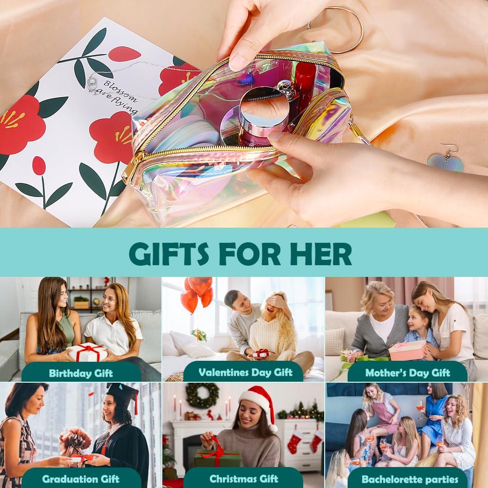 Paquete 2 Bolsas de Maquillaje Holográficas HRX 18.5x10.5x6 cm