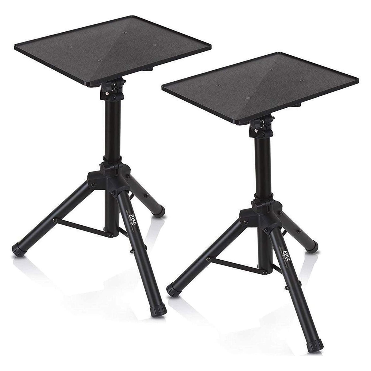 Soporte de trípode ajustable Pyle PLPTS4X2 para laptop y proyector - 2 piezas