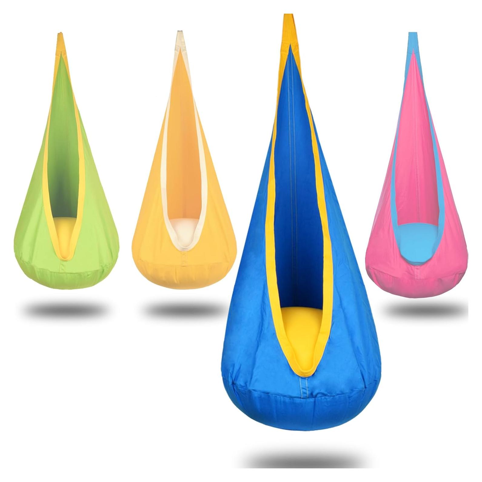 Silla Colgante Pod para Niños Funny Game 150x70 cm Azul