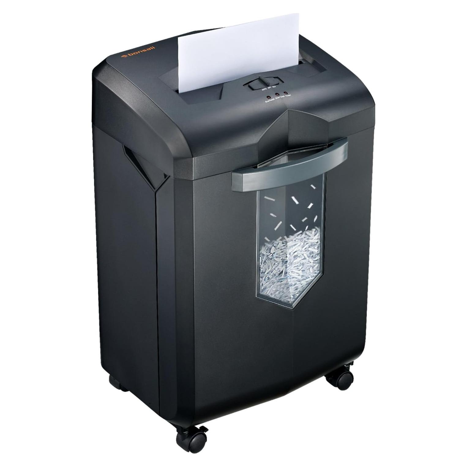 Destructora de papel Bonsaii C149-C, corte cruzado 18 hojas