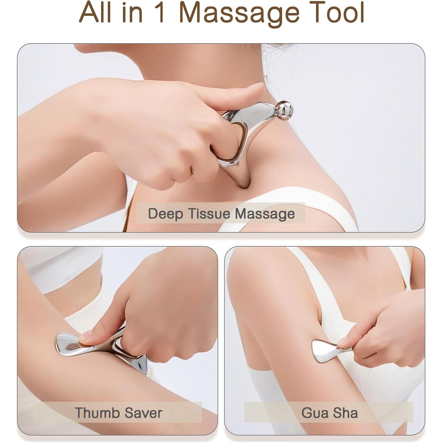 Herramienta de Masaje Gua Sha InfiniteRelax Pájaro 12.7cm