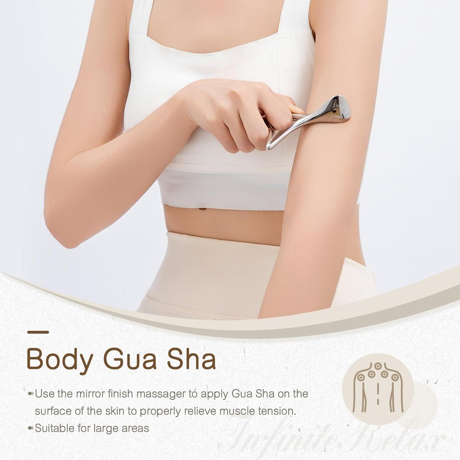 Herramienta de Masaje Gua Sha InfiniteRelax Pájaro 12.7cm