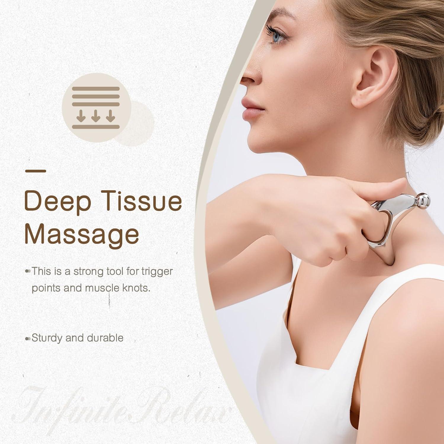 Herramienta de Masaje Gua Sha InfiniteRelax Pájaro 12.7cm