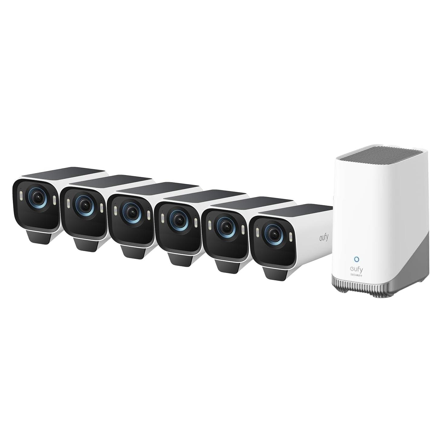 Kit de 6 Cámaras de Seguridad eufyCam S3 Pro 4K Solar AI