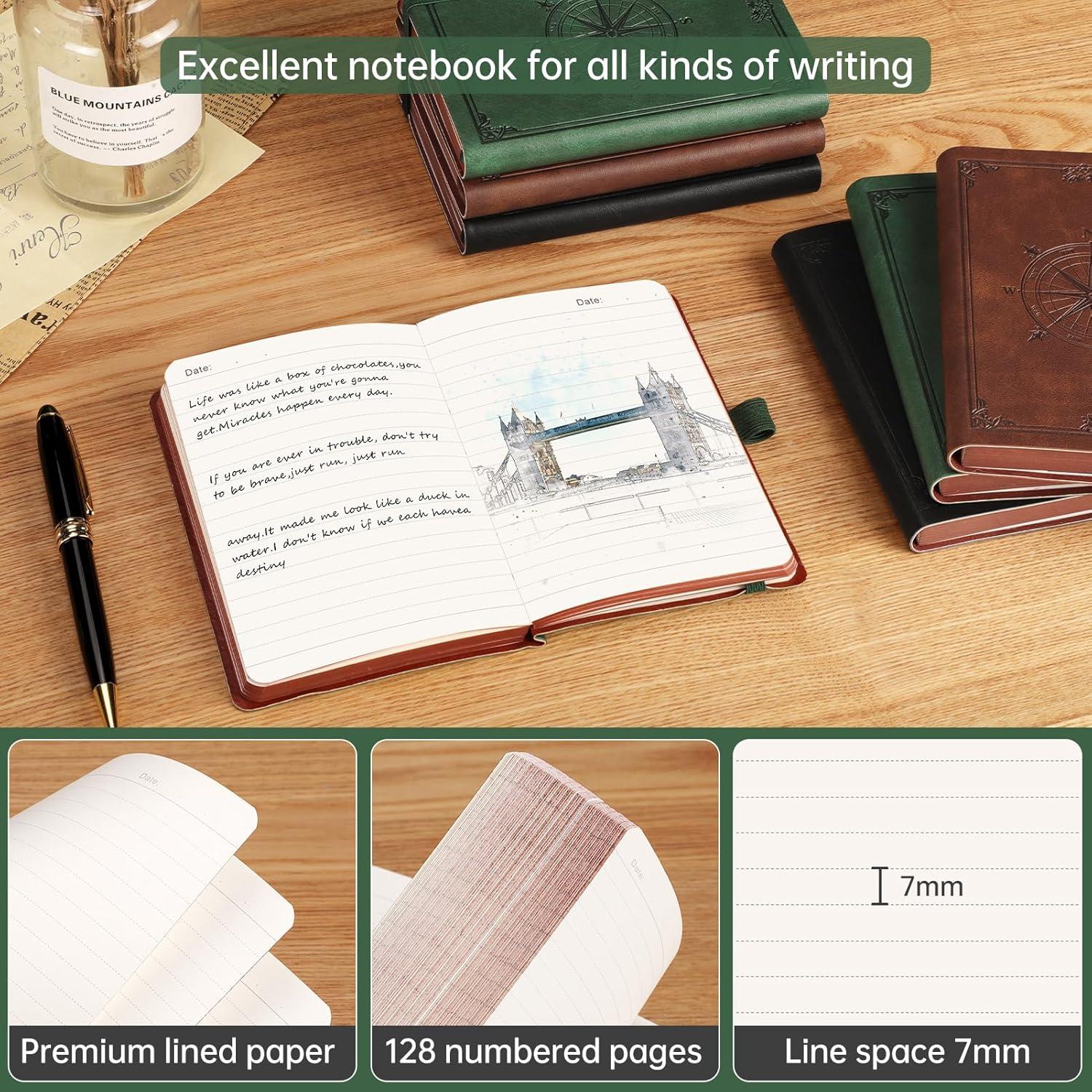 Cuaderno B6 Forrado AHGXG Verde Oscuro - 256 Páginas