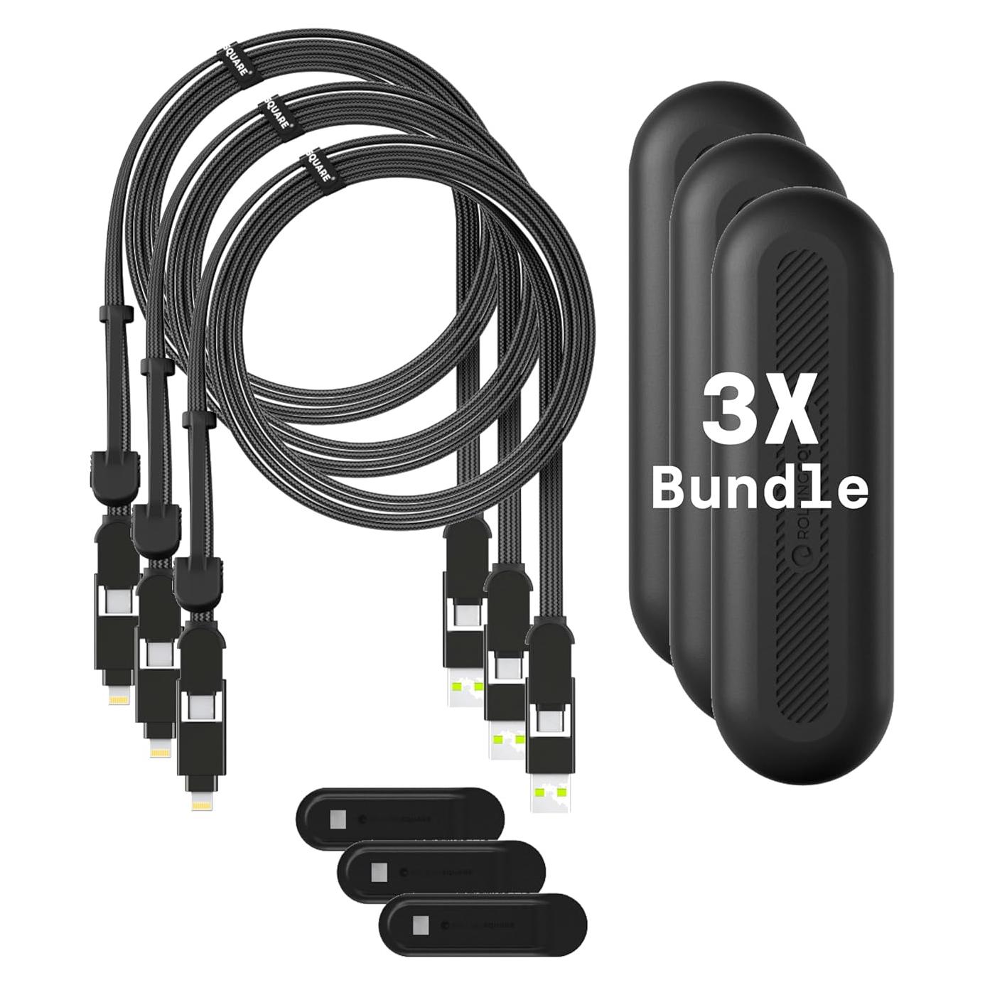 Cable de Carga Múltiple Rolling Square inCharge XL 100W 2m