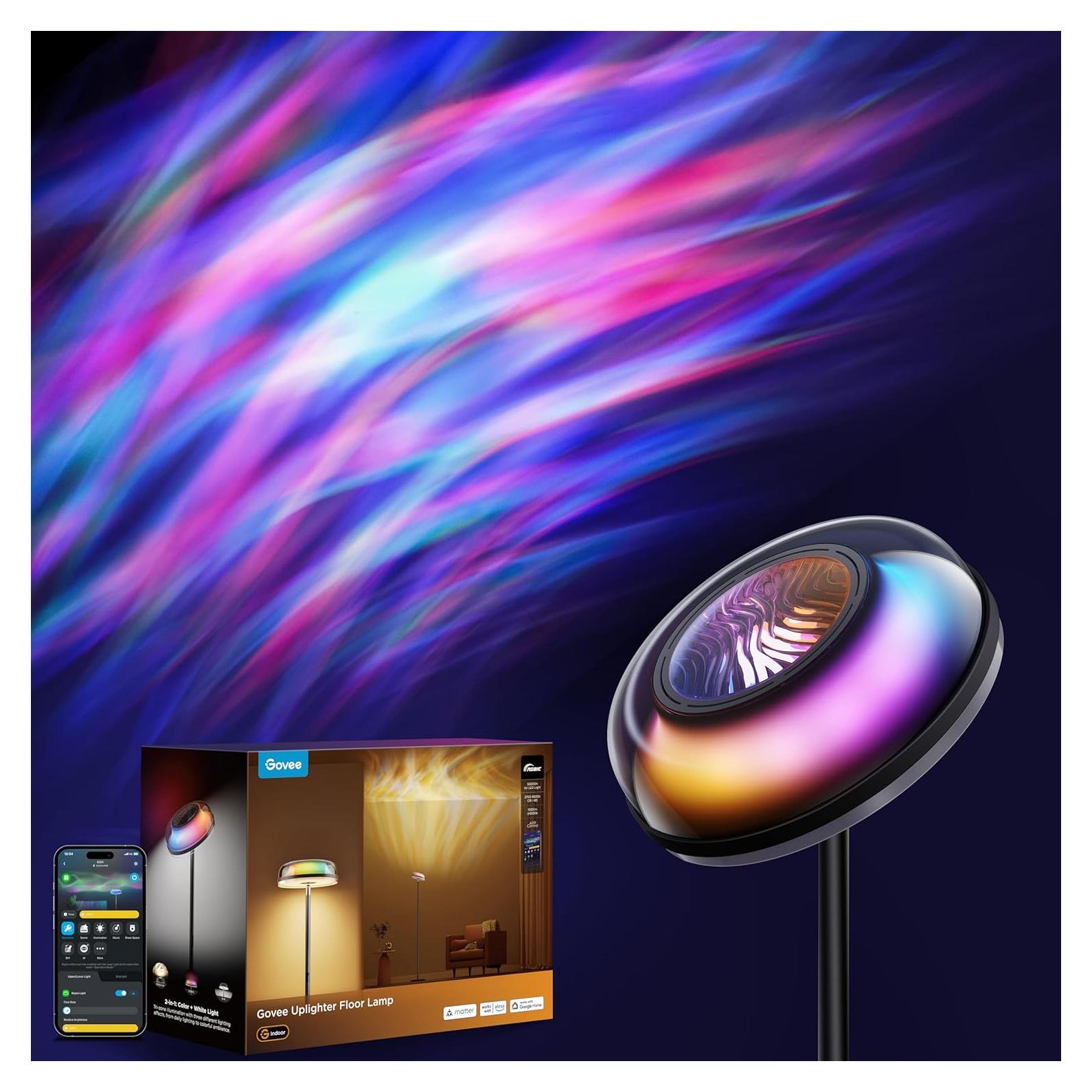 Lámpara de Pie Govee H60B0 RGBIC 1000lm 170cm para Sala