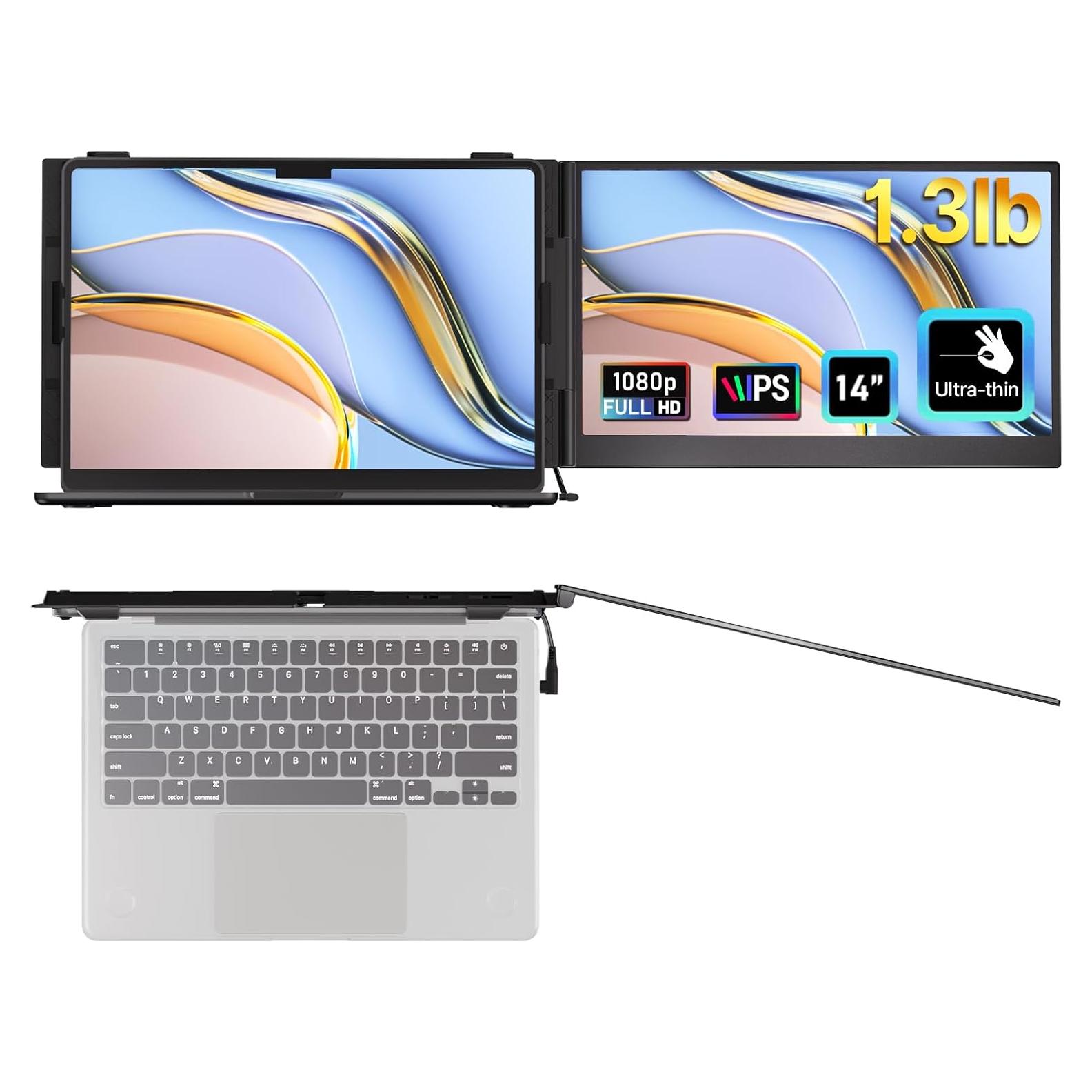 Extensor de Pantalla Portátil AOKER S8 35.56cm FHD IPS