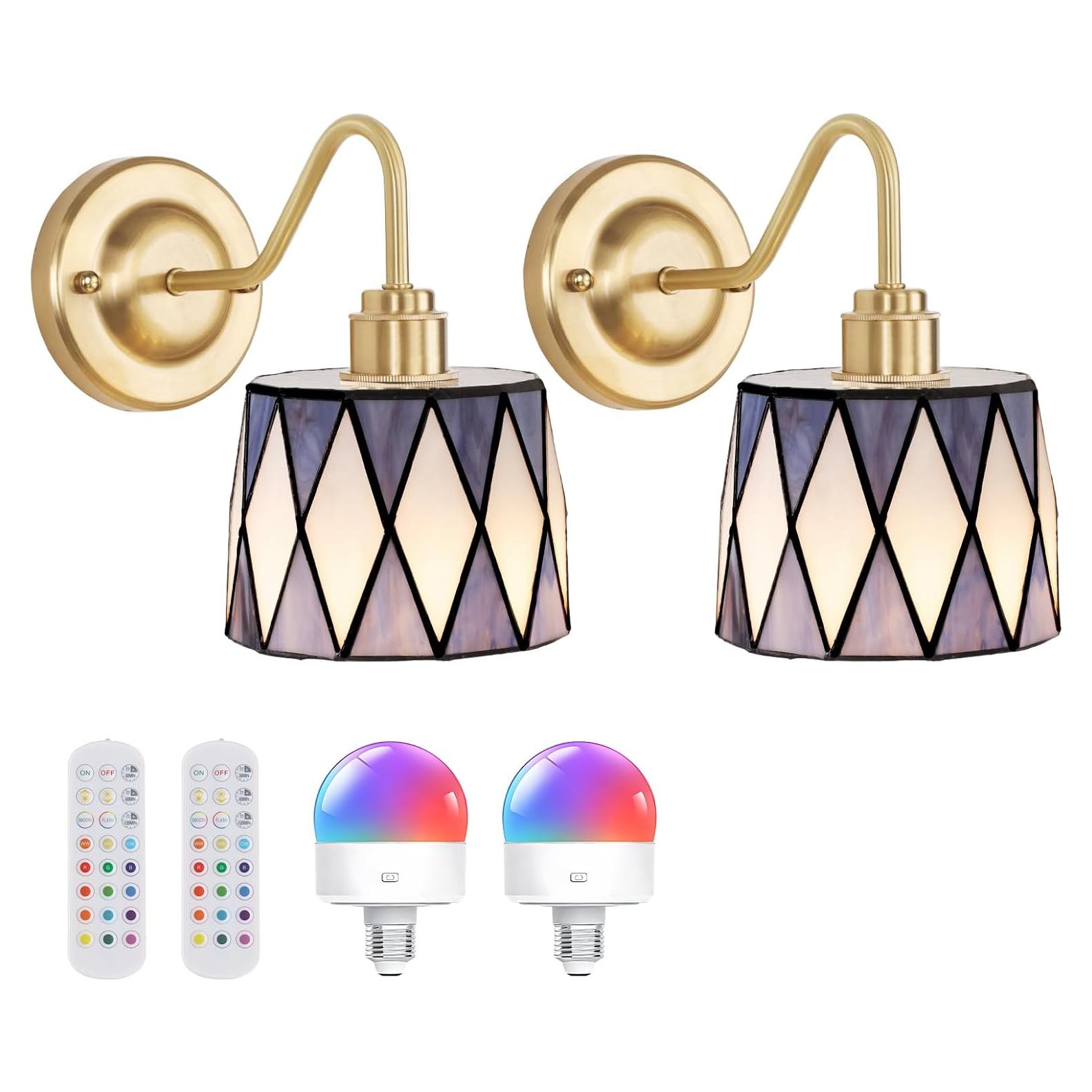 Aplique de Pared Vintage Recargable Feelers 2 Luces 5000mAh RGB