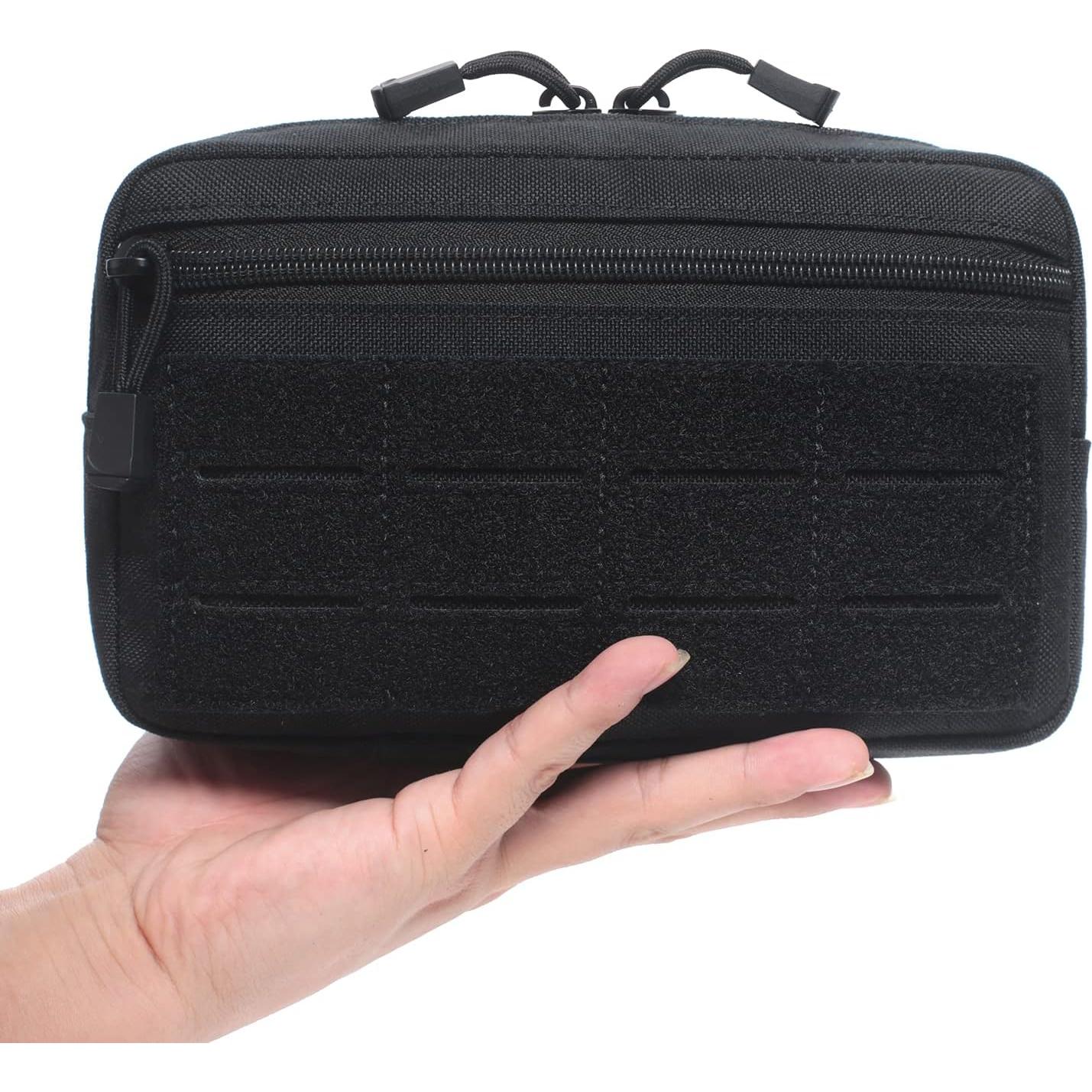 Bolsa Administrativa Molle Táctica Atwilltap Negra 22.1x13.5cm