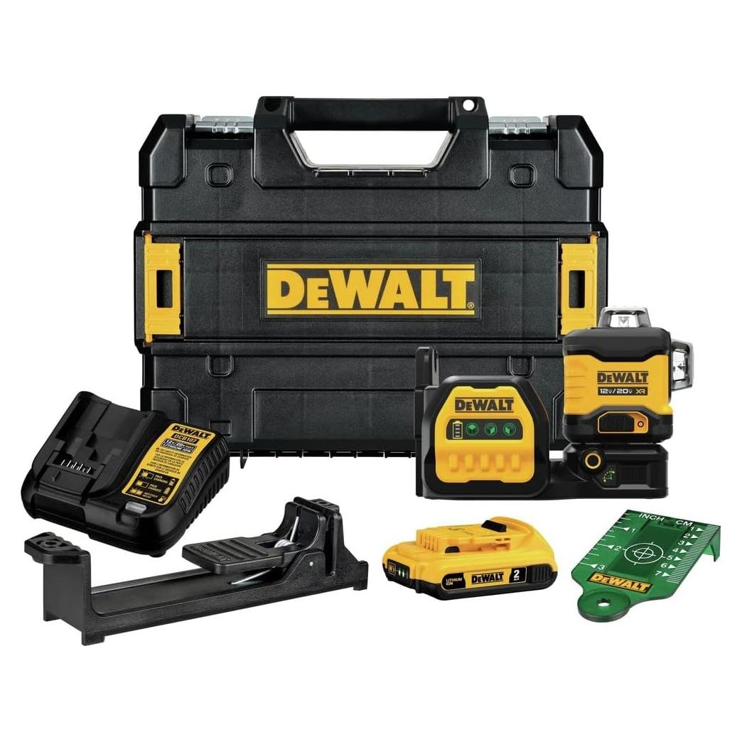 Nivel Láser Verde DEWALT 20V 3x360, Precisión 0.32 cm