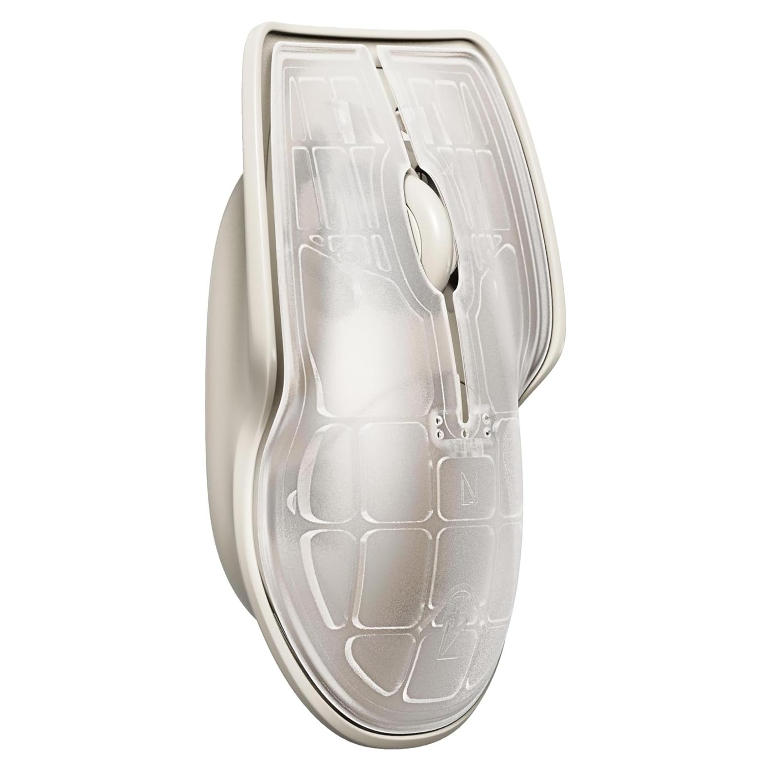 Ratón Inalámbrico Bluetooth Artefactos Lunares Blanco Recargable