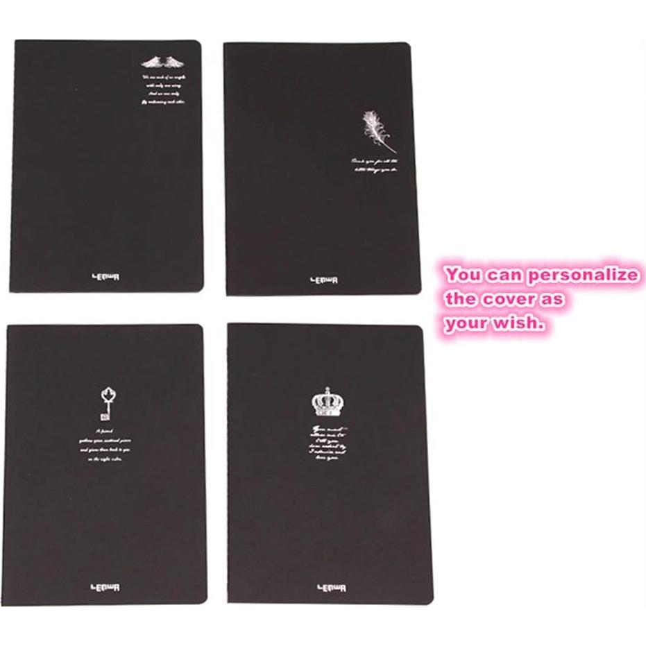 Cuaderno de Bolsillo A6 ALIMITOPIA 6 Pack Cubierta Negra