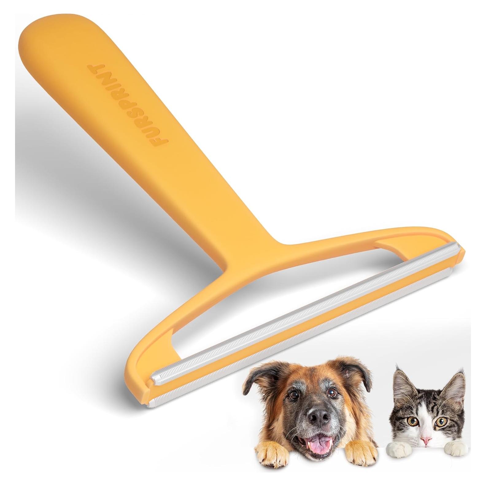Herramienta Eliminadora de Pelo de Mascota Pro Fursprint - Raspador Reutilizable para Alfombras, Sofás y Coche