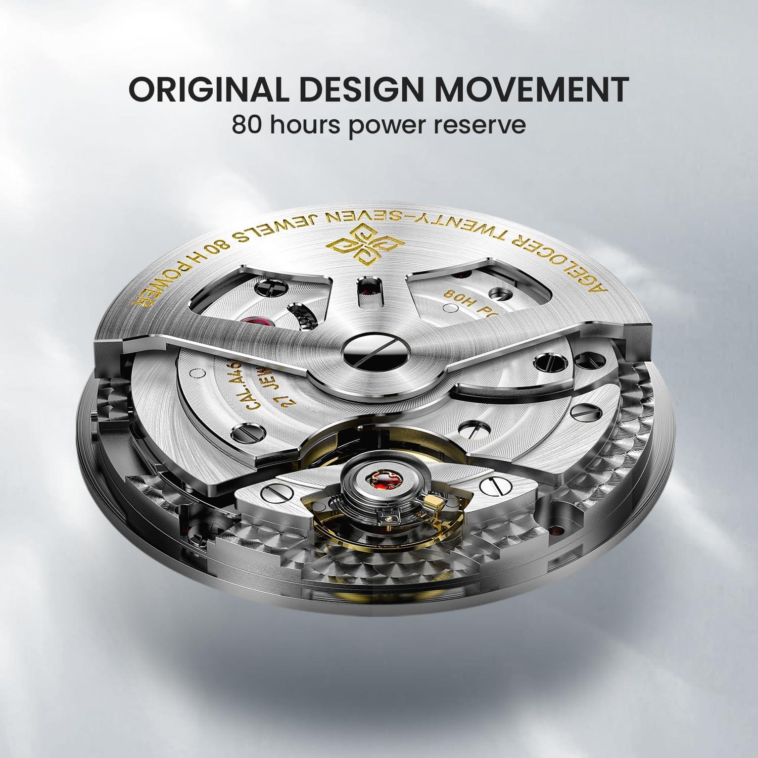 Reloj Mecánico AGELOCER 29.51 Días Fase Lunar Hombre