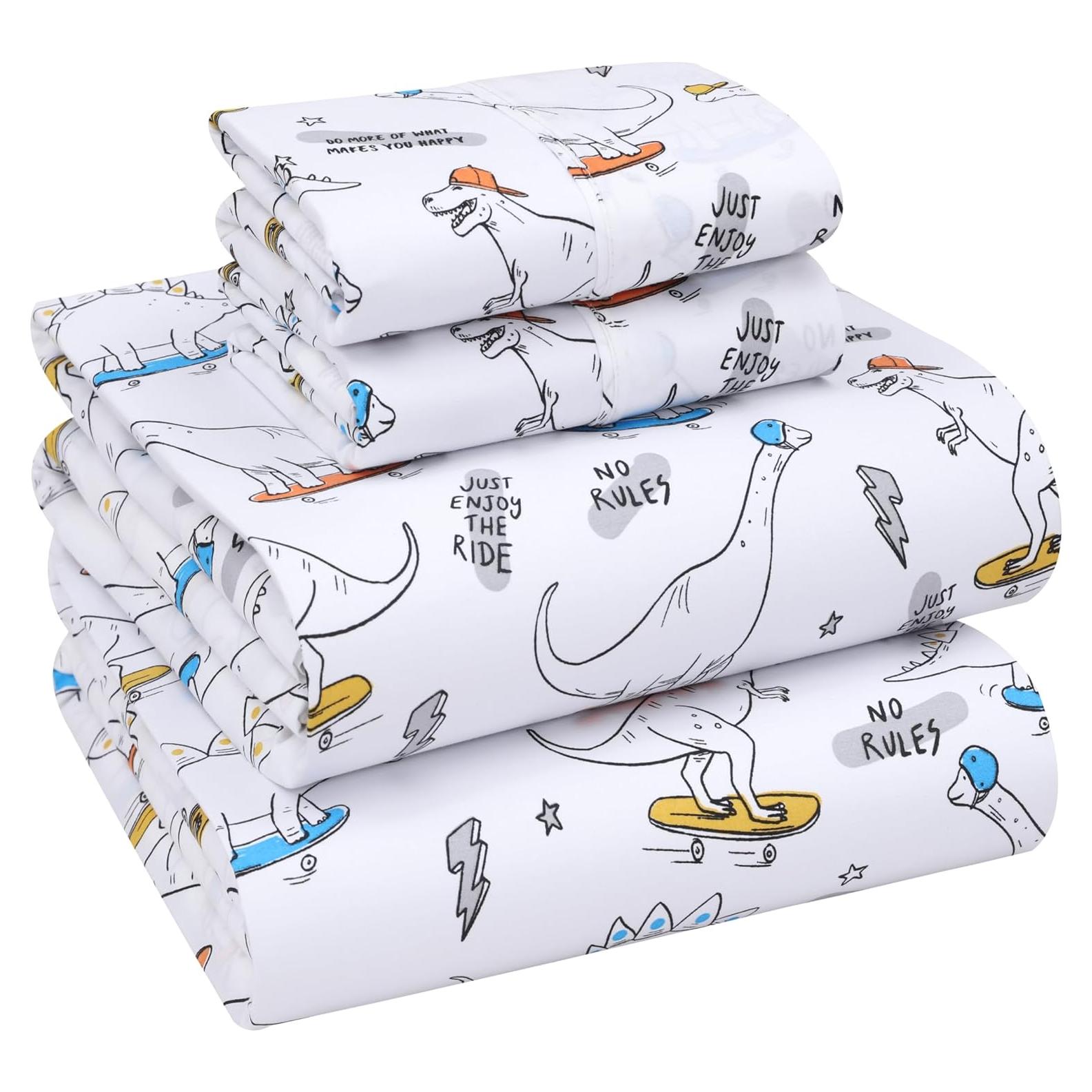 Sábanas 100% Algodón RUVANTI Completo Floral 4 Piezas