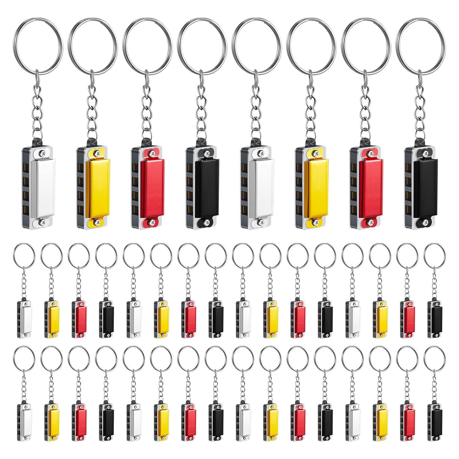 Ecally 32 Piezas Mini Armónica Llavero Musical para Niños y Adultos