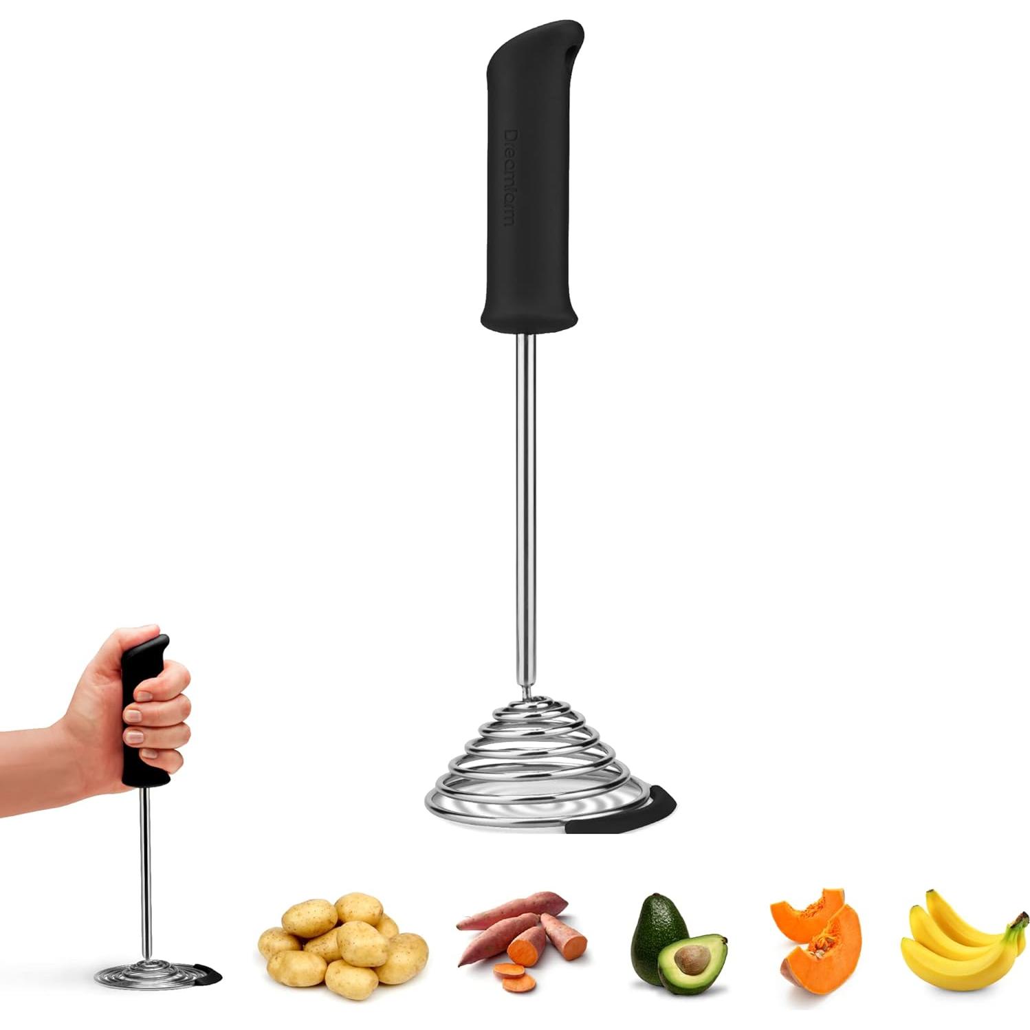 Aplastador de Verduras Dreamfarm Smood Ergonómico Negro 220g