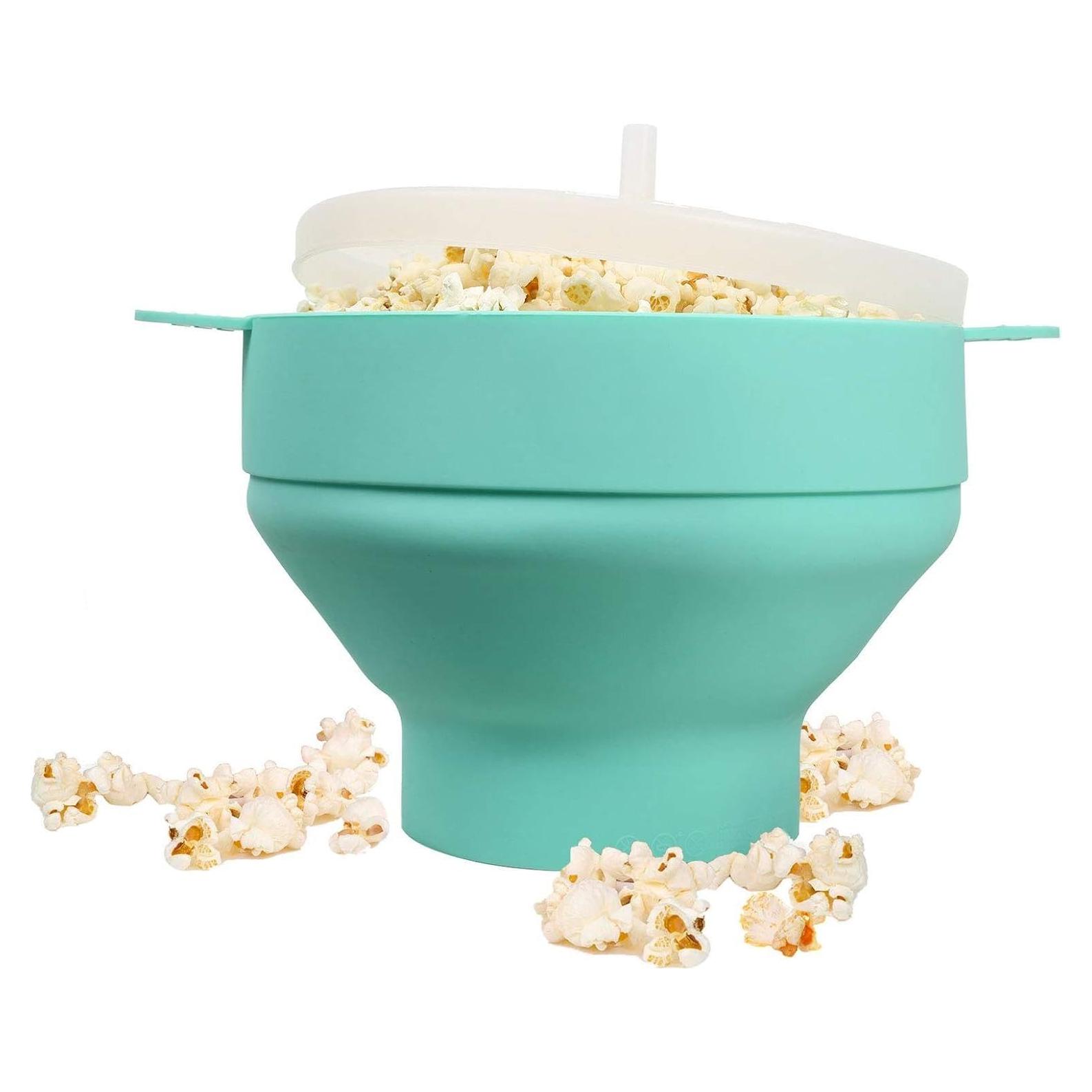 Tazón colapsable para palomitas COOKQUEEN 12 tazas azul