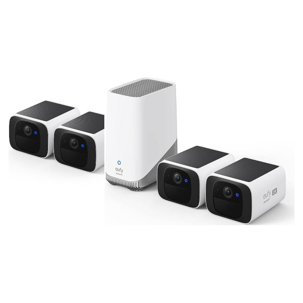 Cámara de Seguridad Inalámbrica eufy S220 SoloCam 4 Unidades 2K