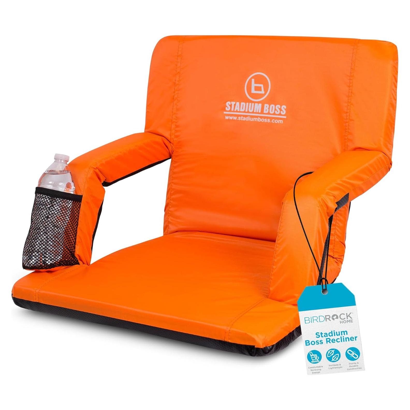 Silla de Estadio Reclinable Stadium Boss Naranja 6 Posiciones