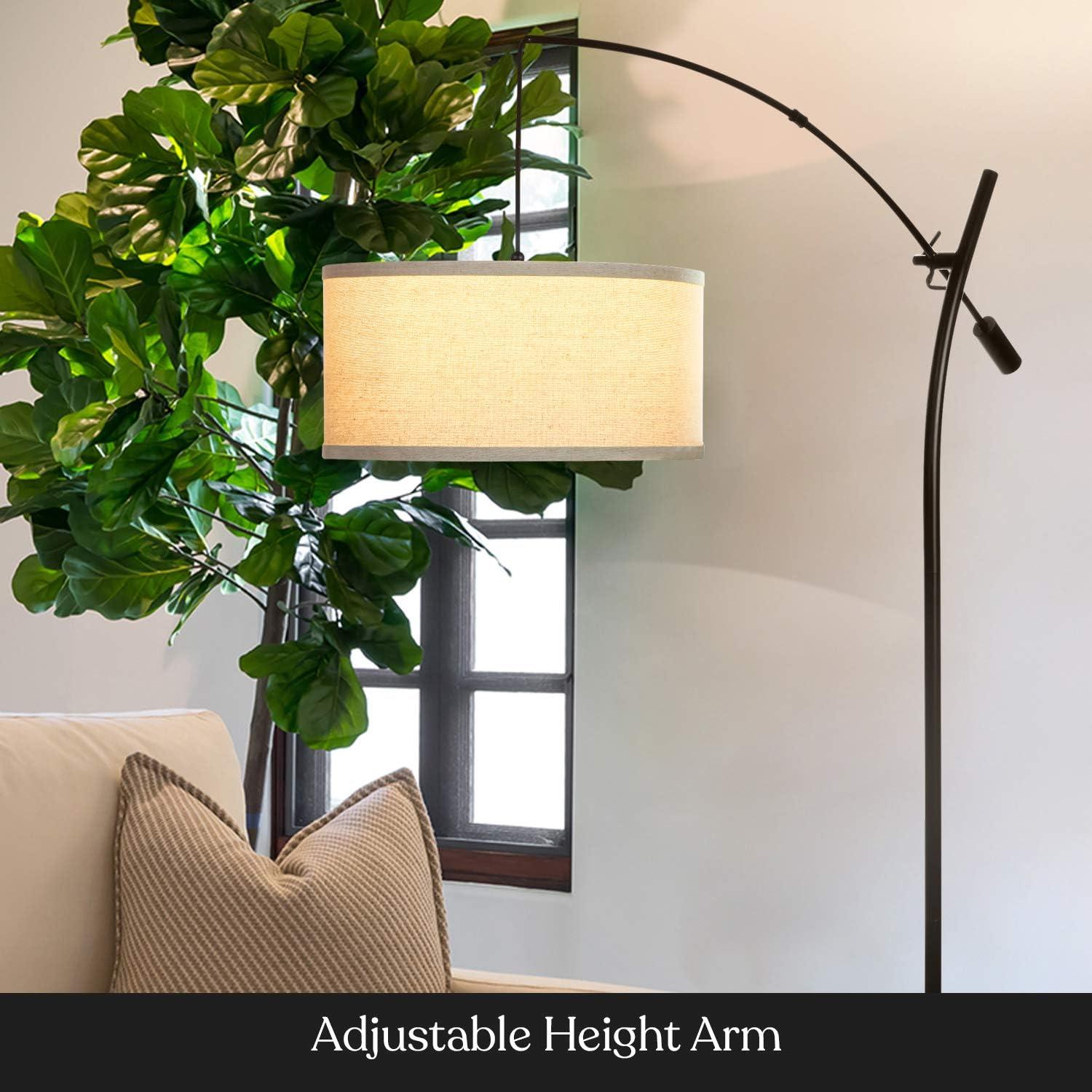 Lámpara de Pie LED Brightech Grayson Ajustable Negra 84cm