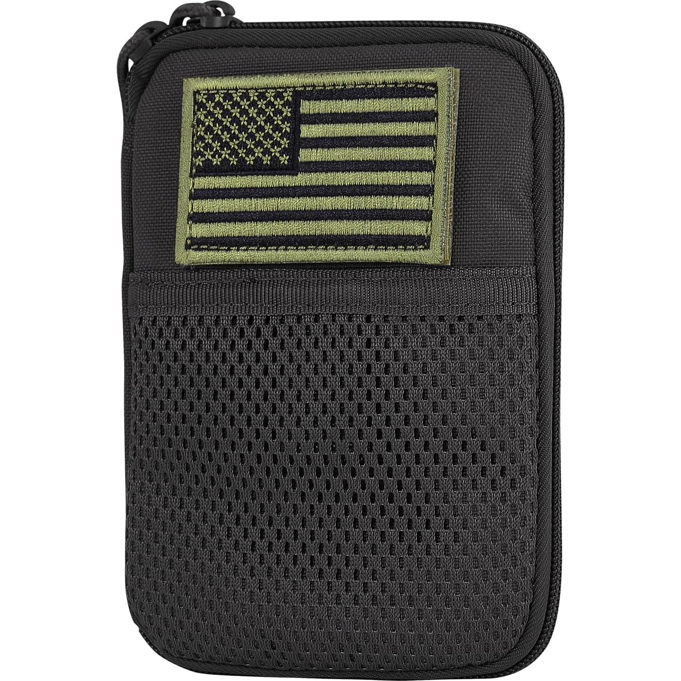 Bolsa de bolsillo Condor negra con parche EE. UU.