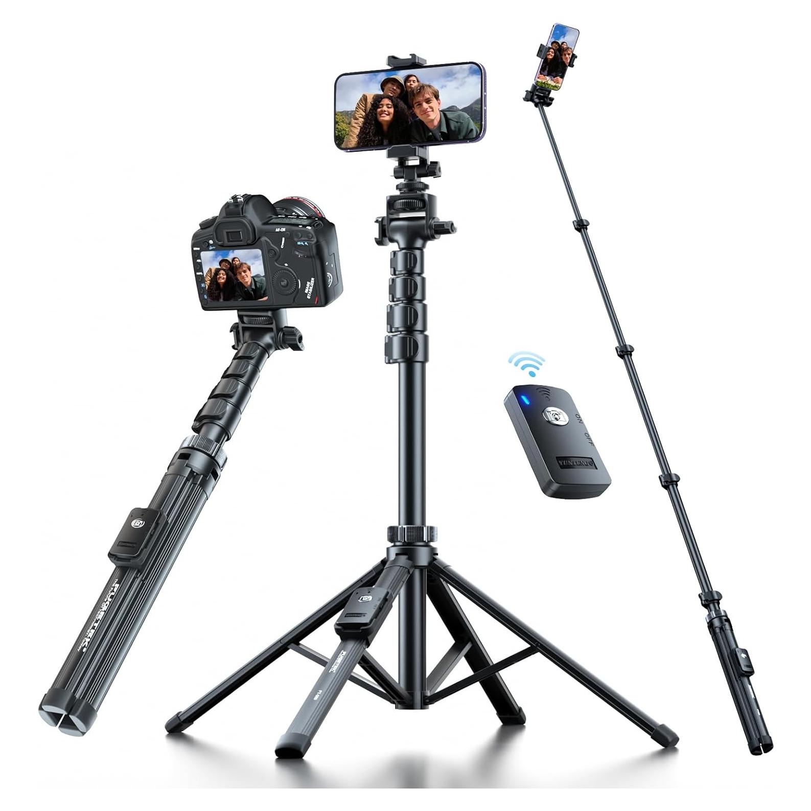 Trípode Profesional Fugetek FT-589 para Teléfono 62" Aluminio