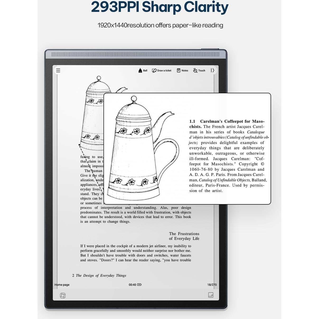 Tableta AINOTE Air 2 de 8.2" E Ink con Stylus y IA