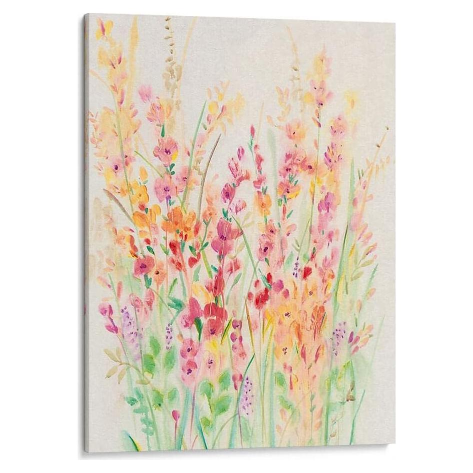 Lienzo Brillante Floral I Canvas Lab 81x61 cm Decoración