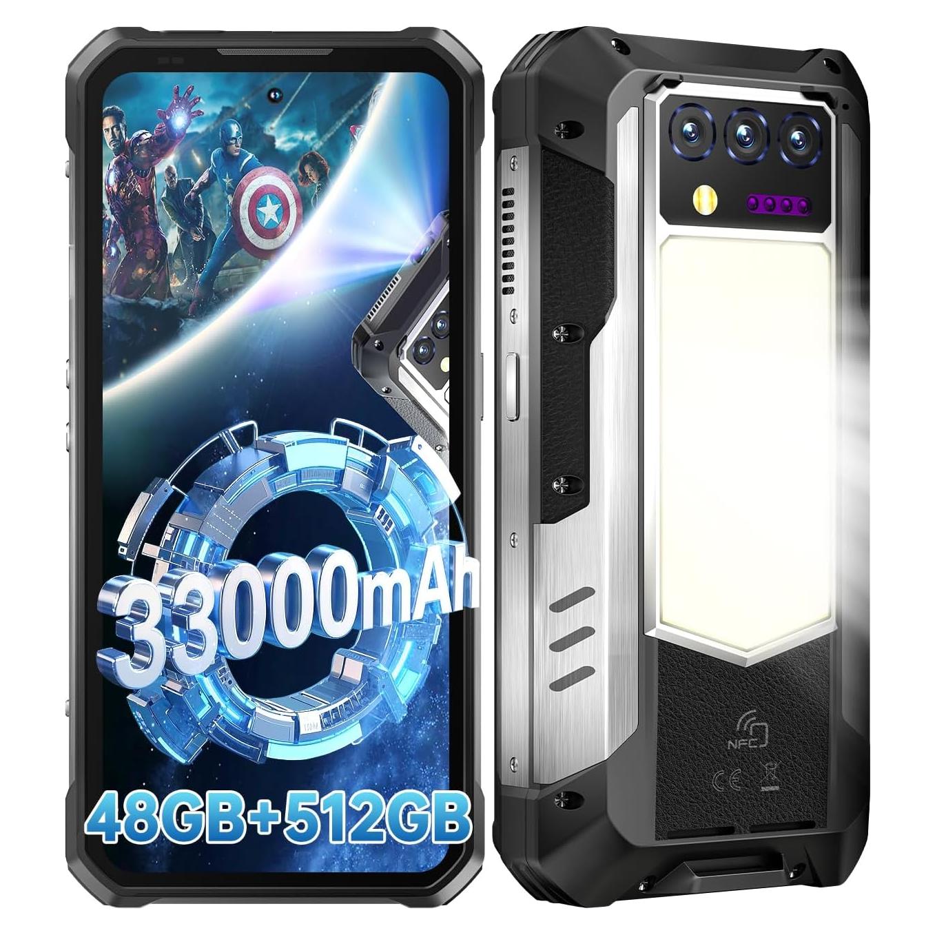 OUKITEL WP100 Titan Teléfono Resistente 5G 33000mAh 200MP