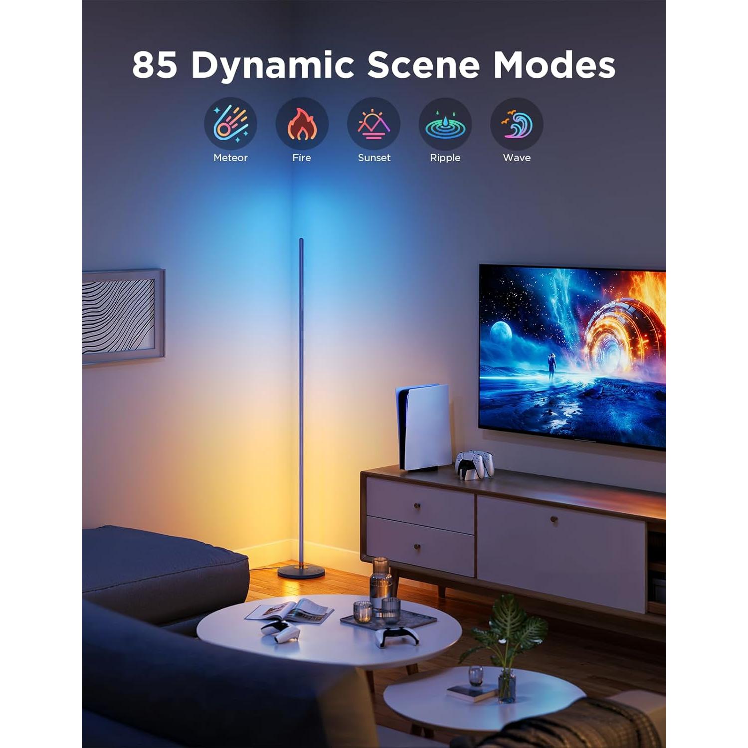 Lámpara de Pie Govee H6076 LED RGBIC Azul con Control Alexa