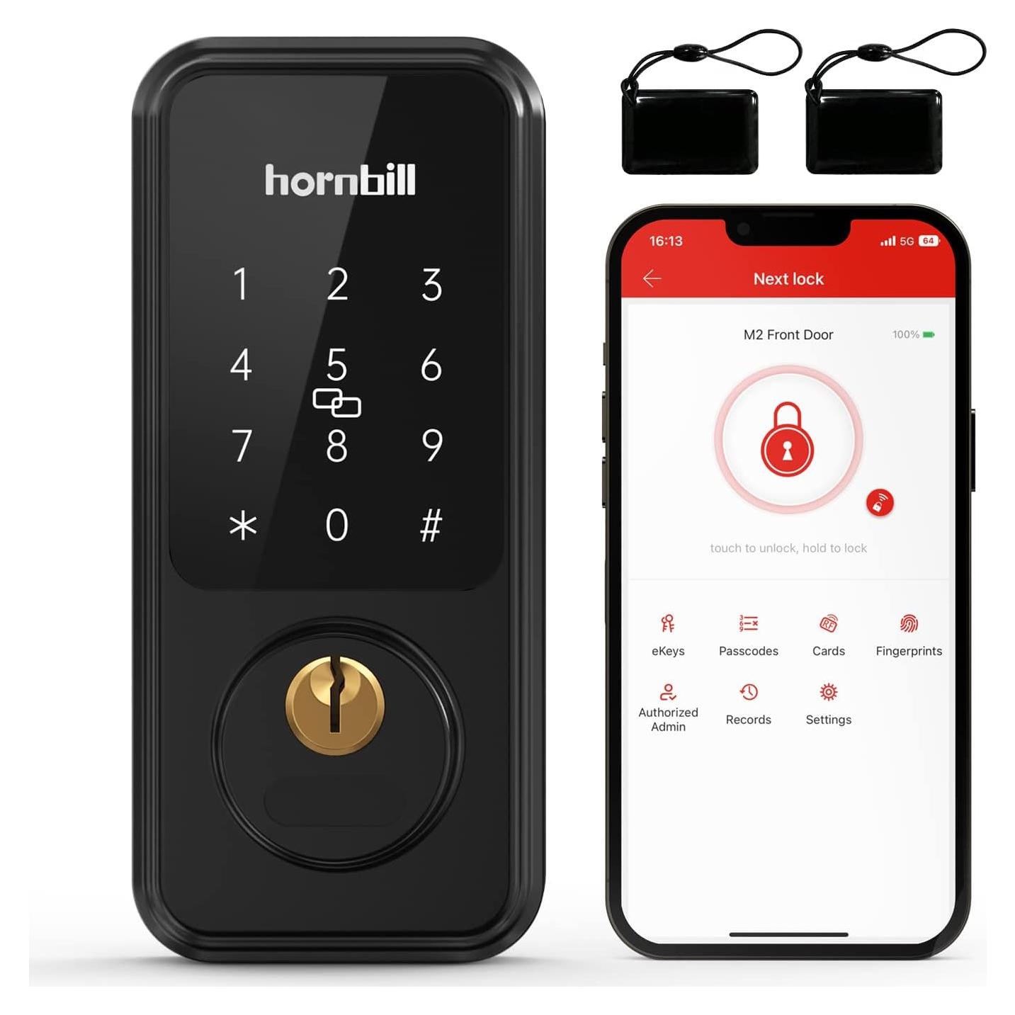 Cerradura Inteligente Hornbill M1-BB Bluetooth con Teclado