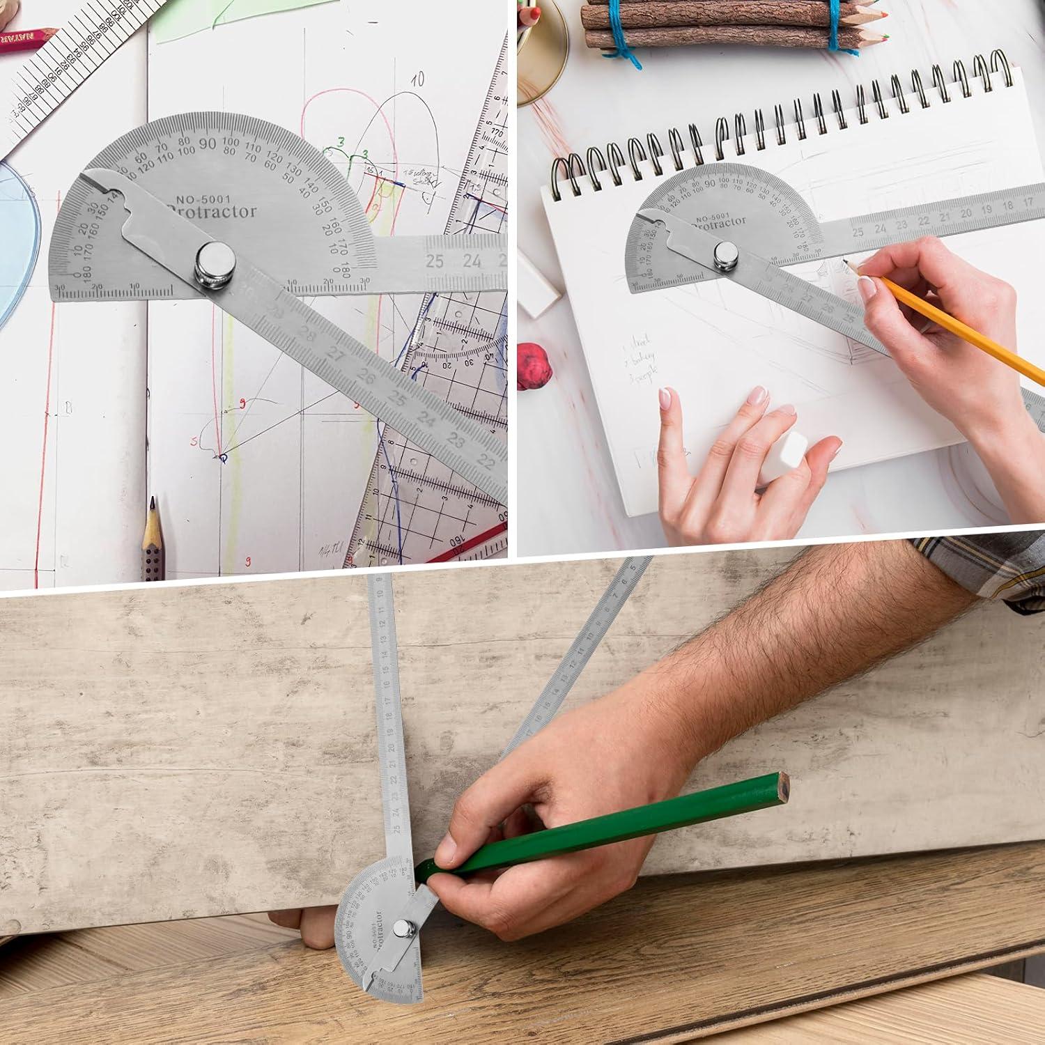Transportador de Ángulo Ajustable 30 cm Acero Inoxidable FdcLixuvol