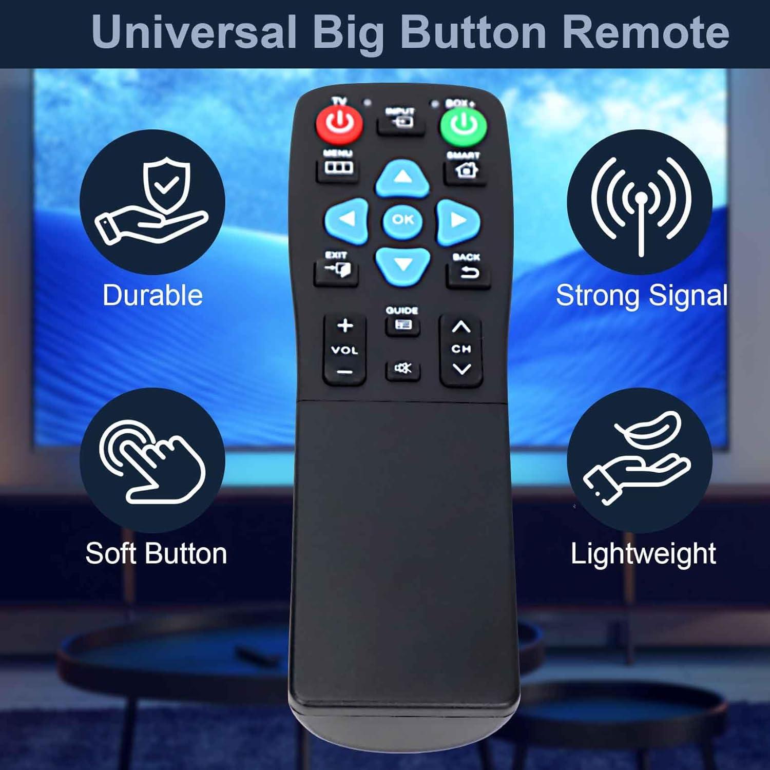 Control Remoto Universal Grande StudyJoab para Televisor y Más