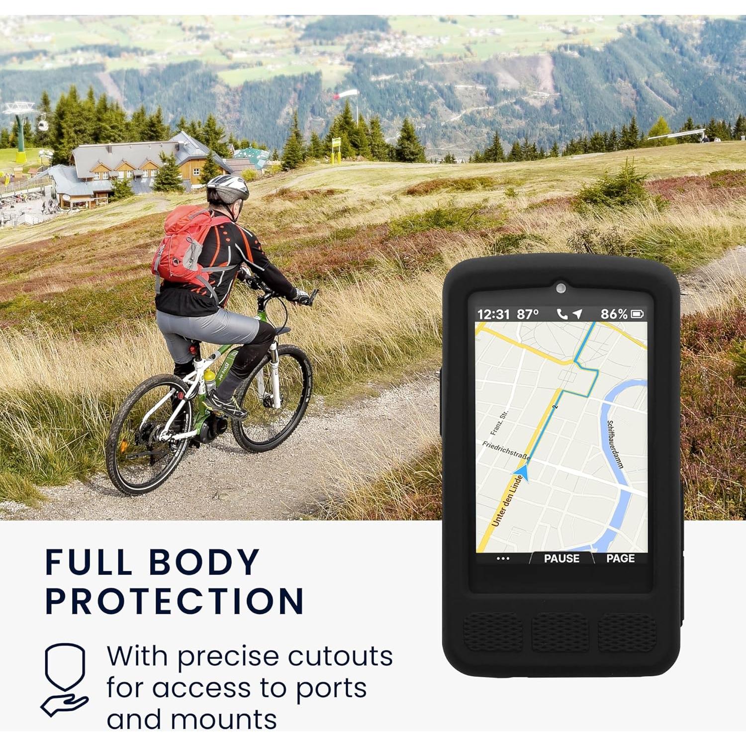 Funda de Silicona kwmobile para GPS Wahoo Elemnt Roam V3