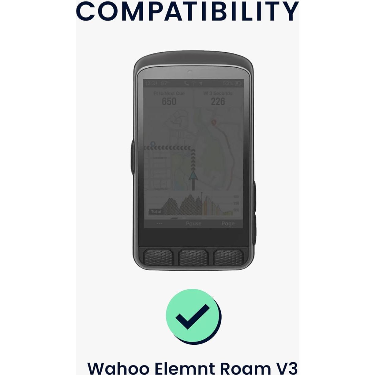 Funda de Silicona kwmobile para GPS Wahoo Elemnt Roam V3