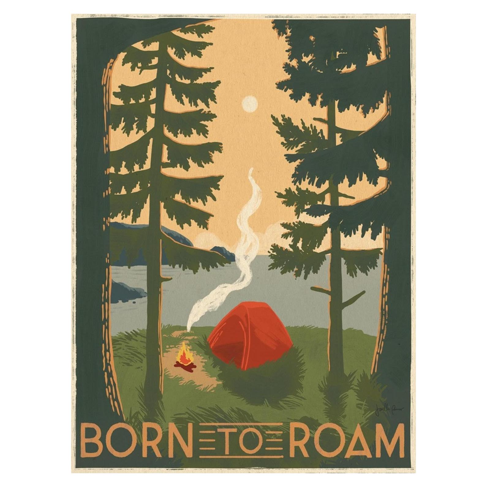 Impresión de Arte de Pared ART.COM Nacido para Vagabundear II 30x40 cm