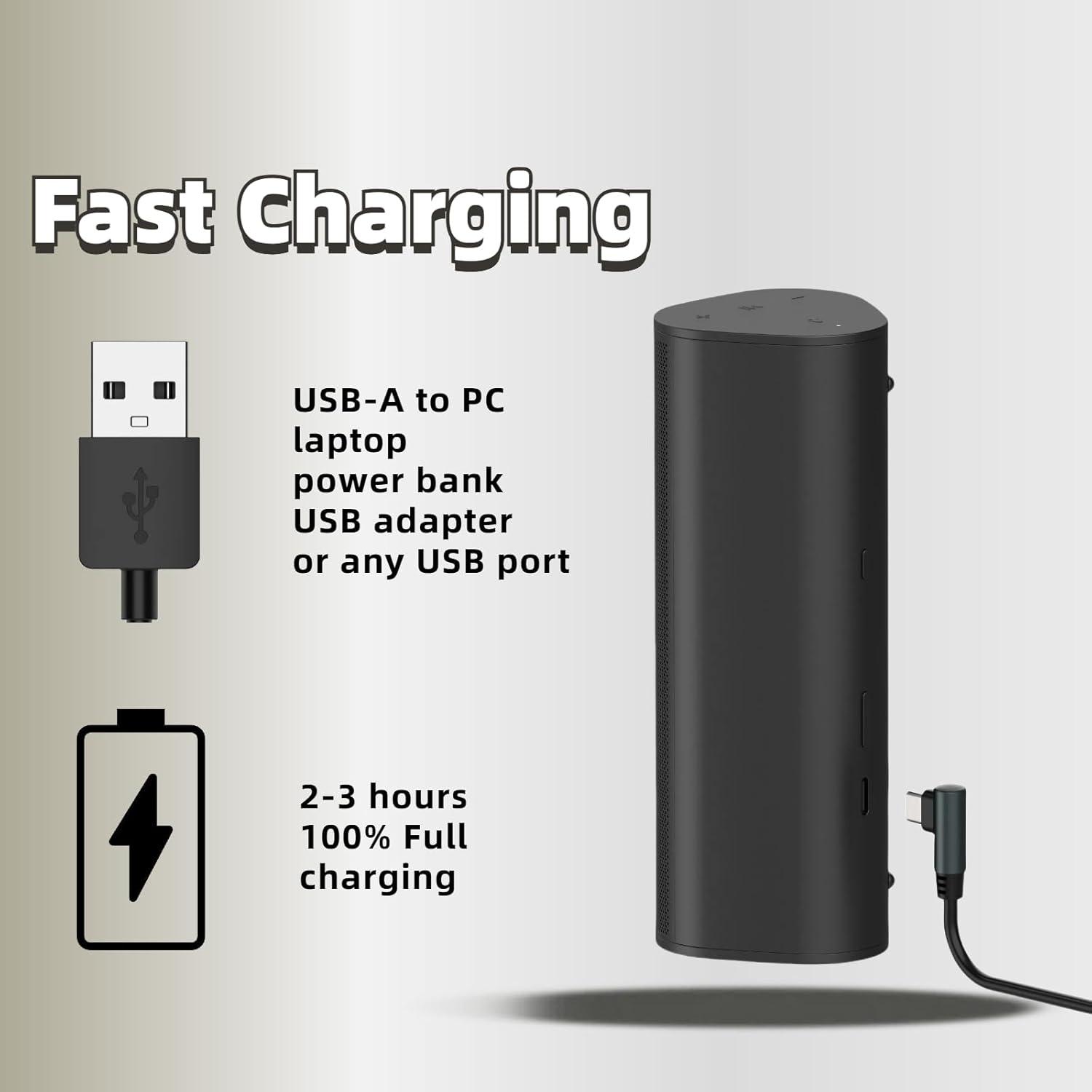 Cable de Carga USB C 1m QHBAMD para Sonos Roam/Roam 2