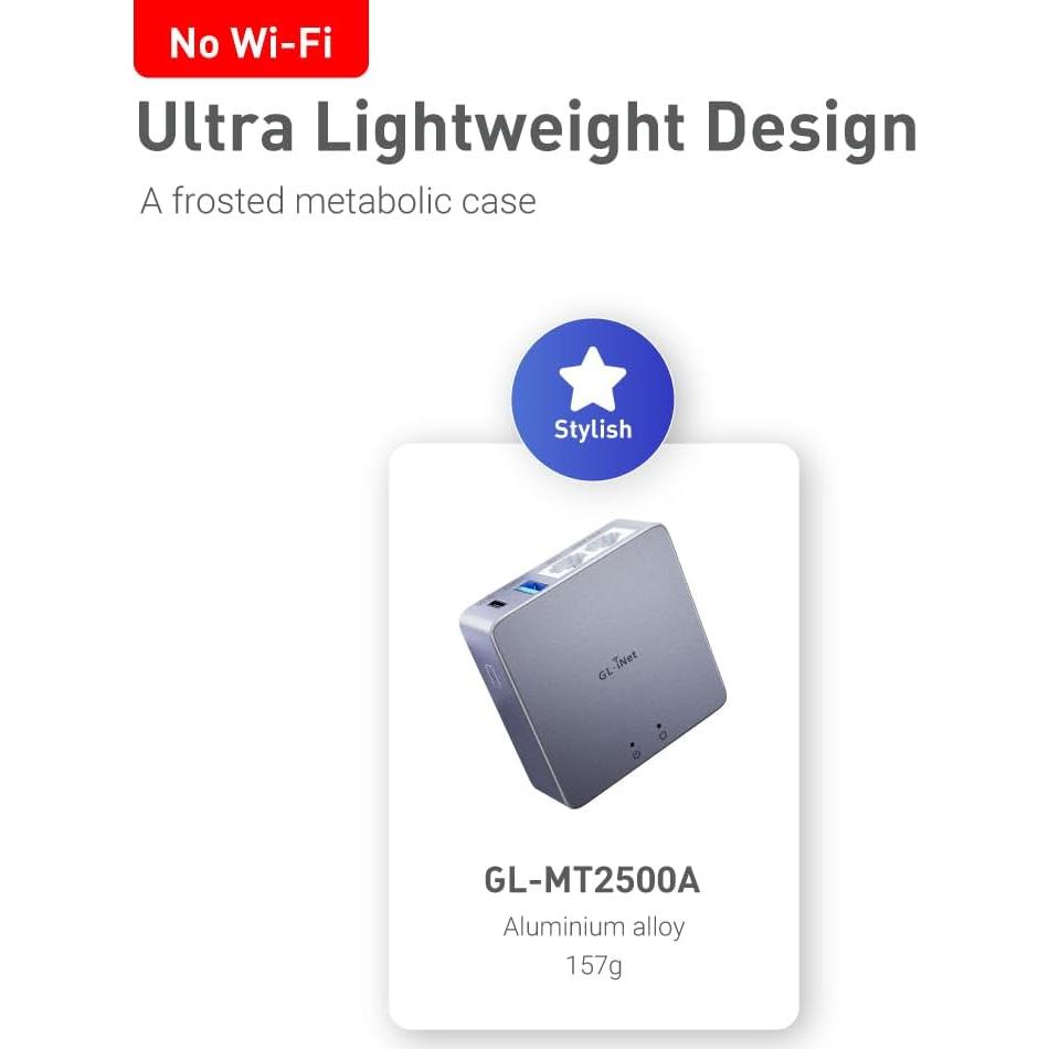 Puerta de Seguridad VPN GL.iNet MT2500A Brume 2 2.5G