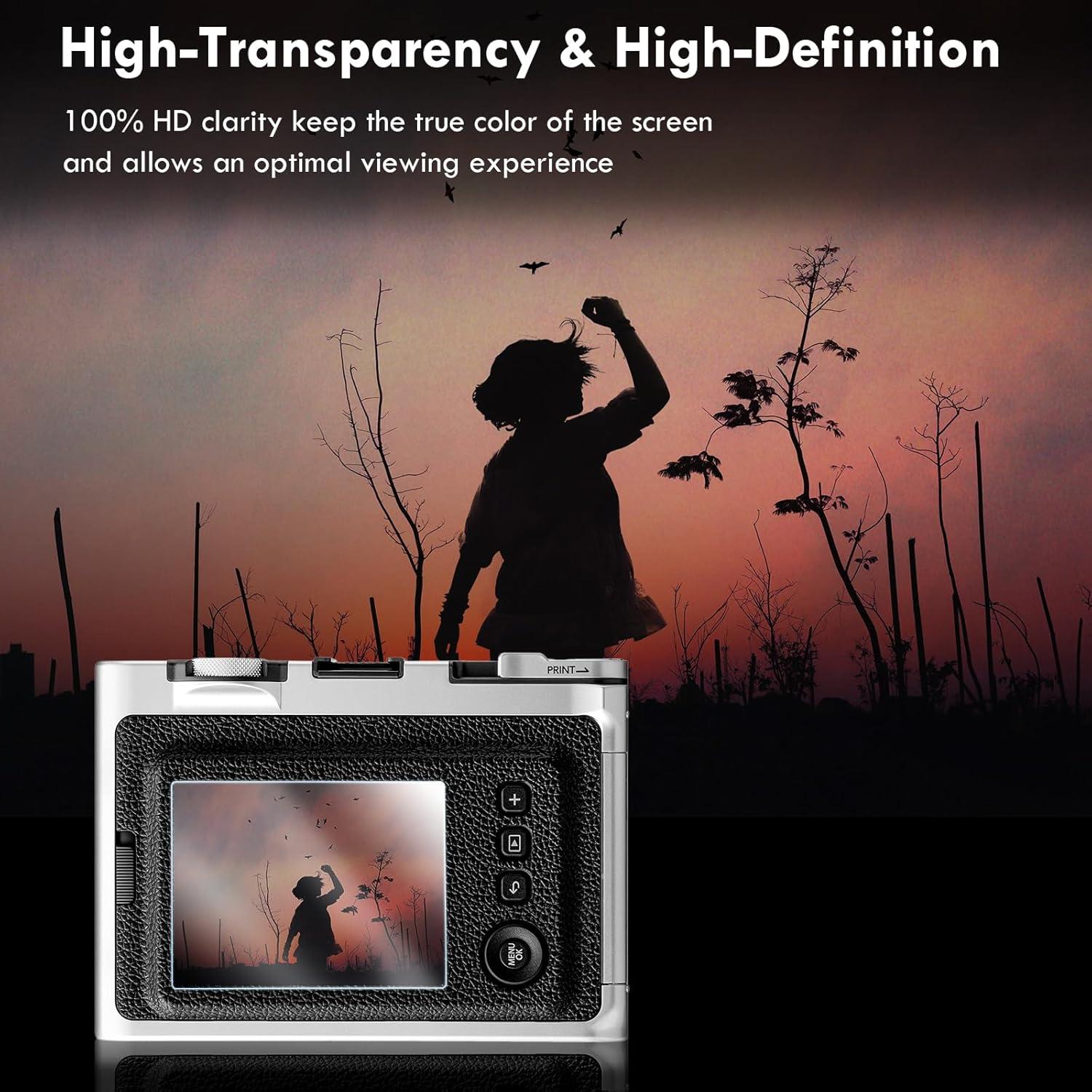 Accesorios Rieibi para Fujifilm Instax Mini EVO - Tapa de Lente y Protector LCD