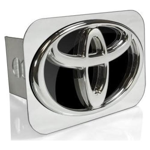Cubierta de Enganche de Remolque Toyota 3D Logo Negro Cromo