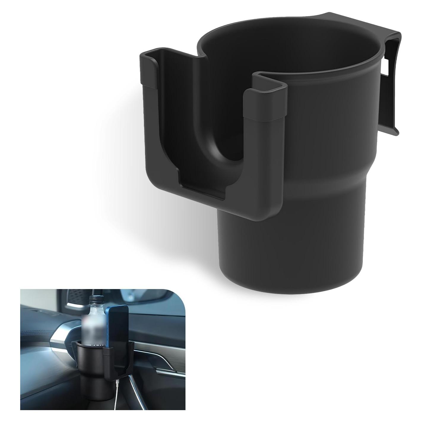 Soporte para Taza y Teléfono Móvil Gunroil DM-142 Negro 2-en-1