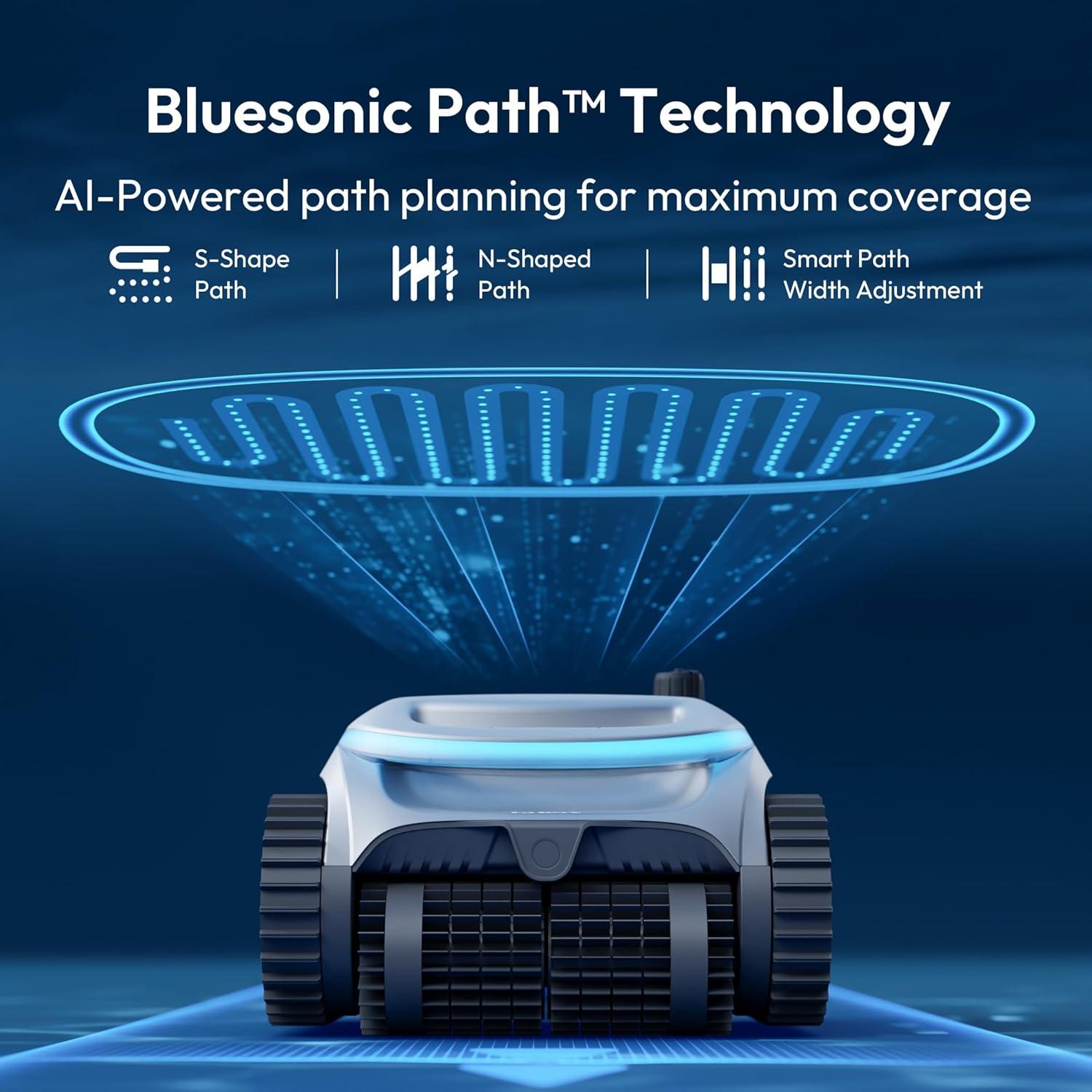 Limpiador de Piscinas Robótico BUBLUE C20H Híbrido 150,5 m²