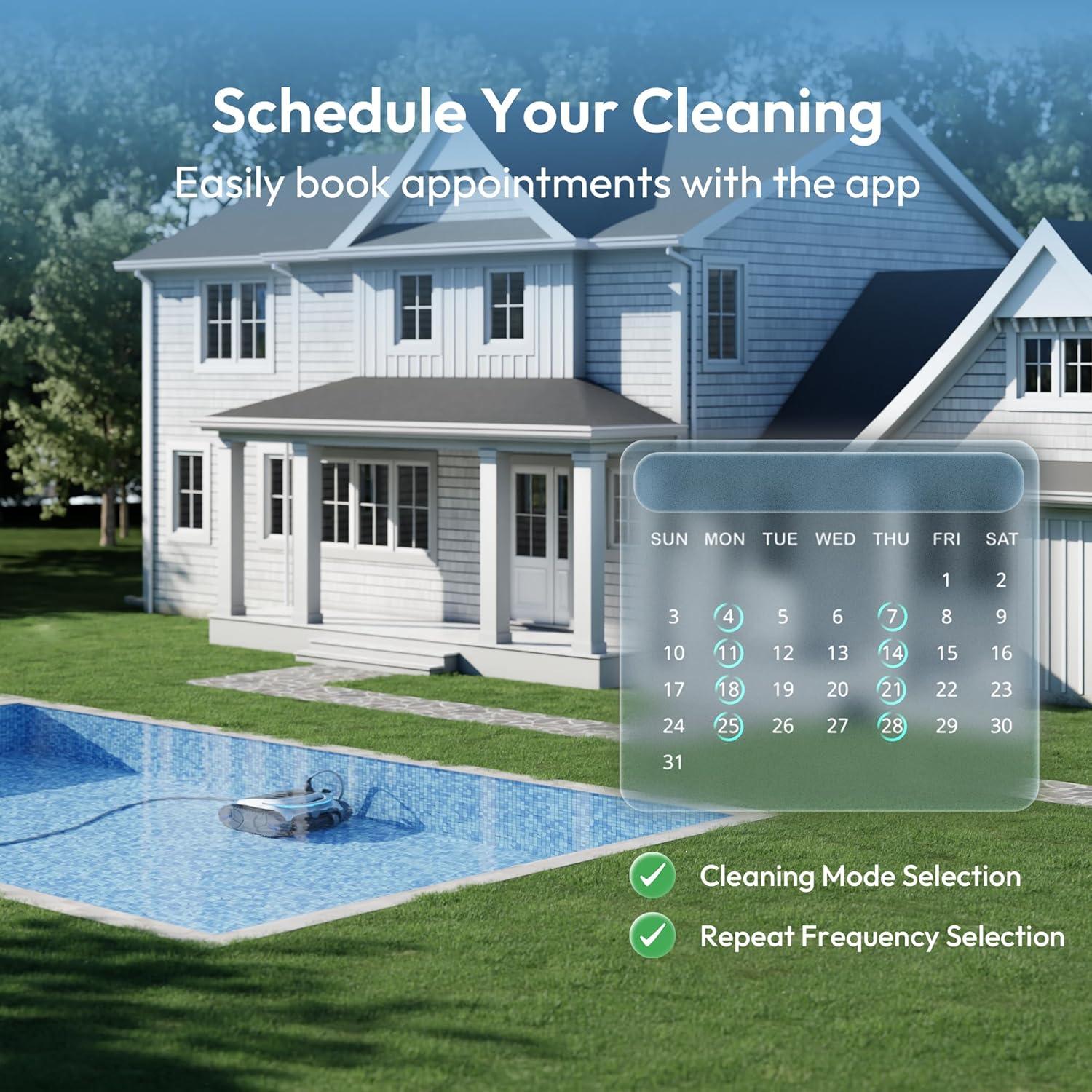 Limpiador de Piscinas Robótico BUBLUE C20H Híbrido 150,5 m²