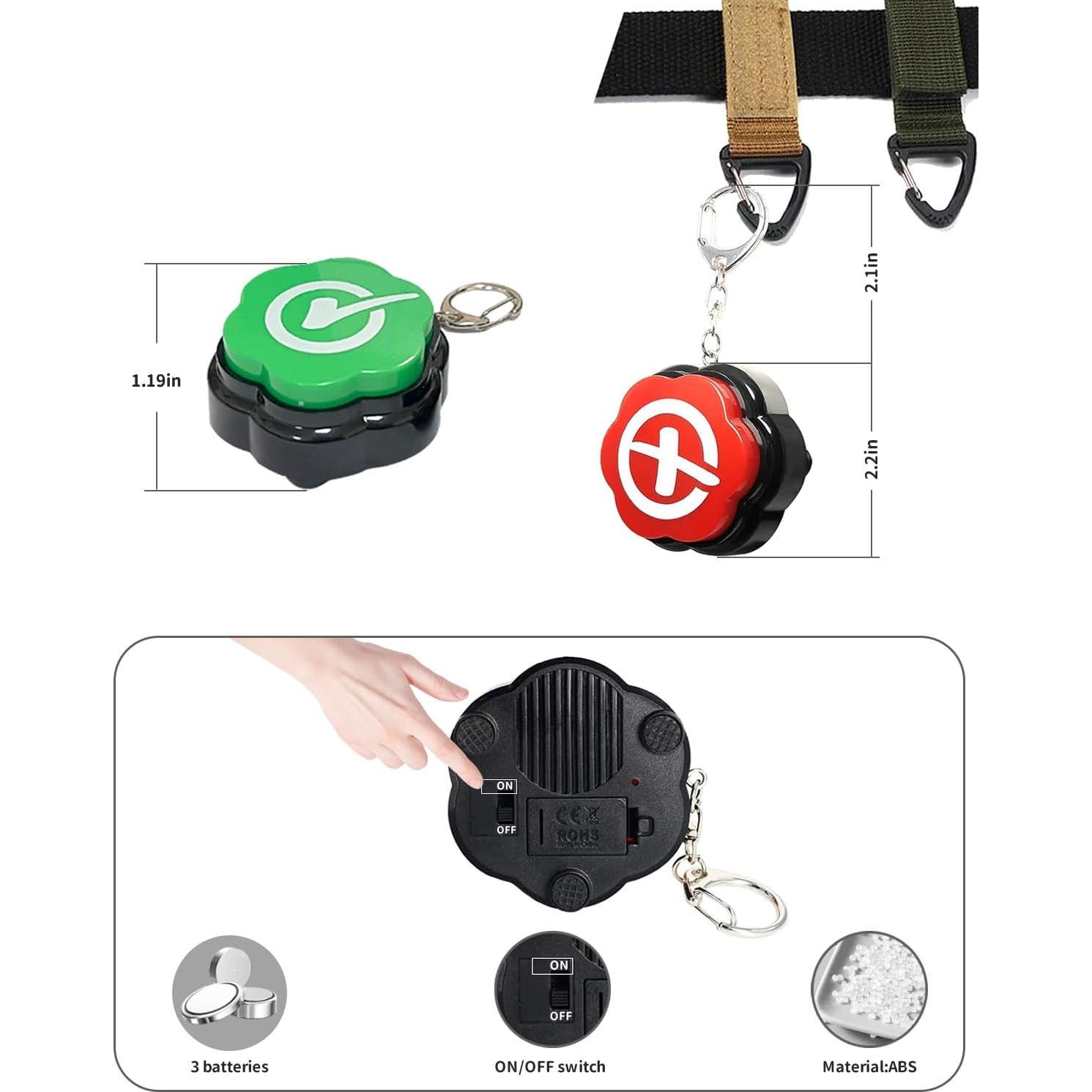 Juego de Botones Correcto e Incorrecto BOSKEY - Paquete de 2