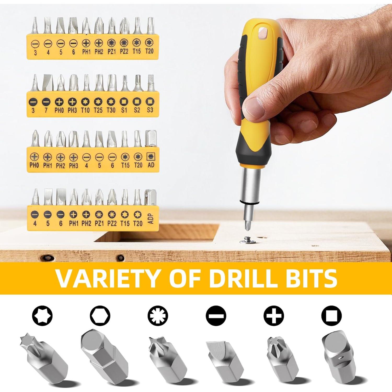 Kit de Herramientas CRESOLVIA 199 Piezas para Hogar y Auto