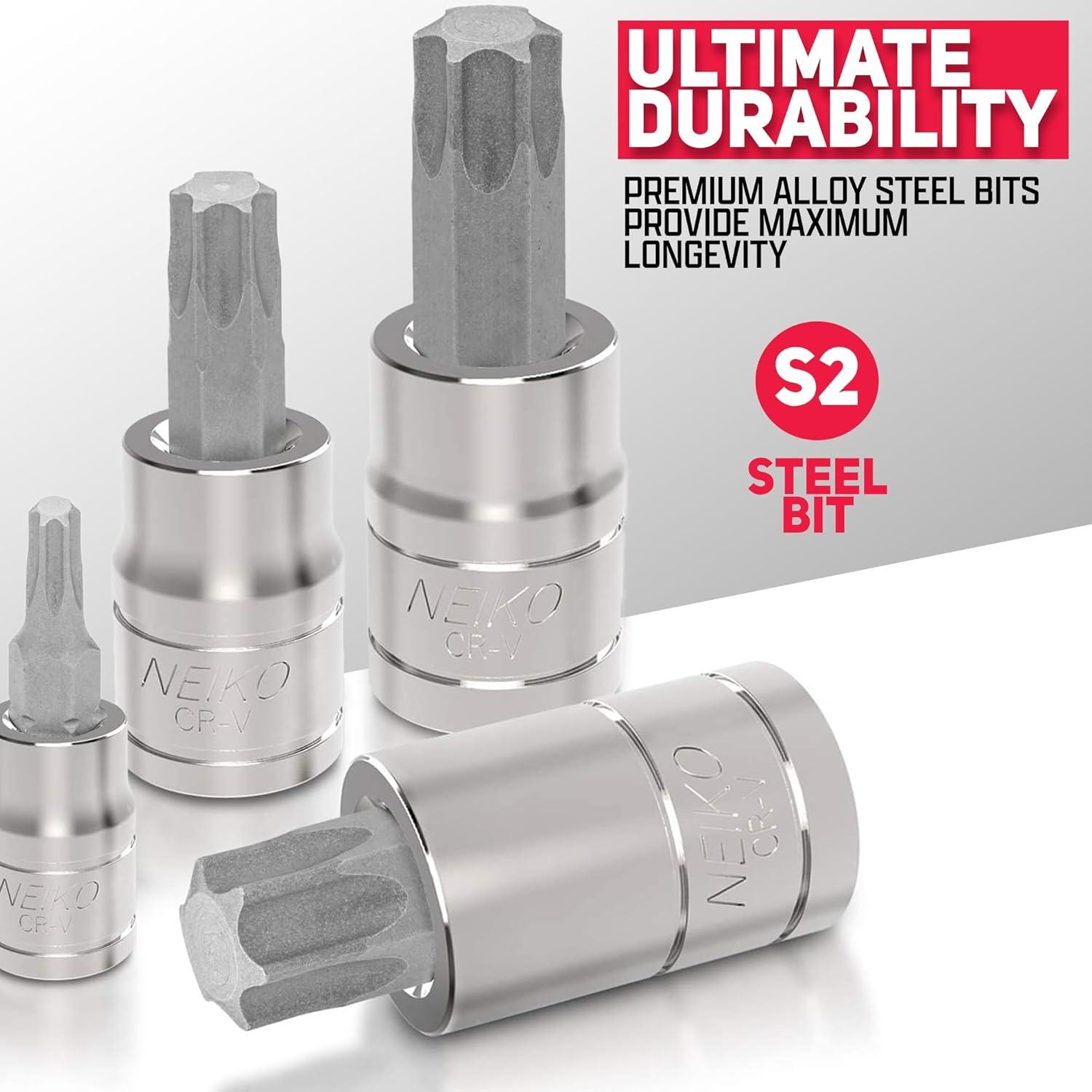 Juego de Enchufes de Puntas Torx NEIKO 10083A 60 Piezas