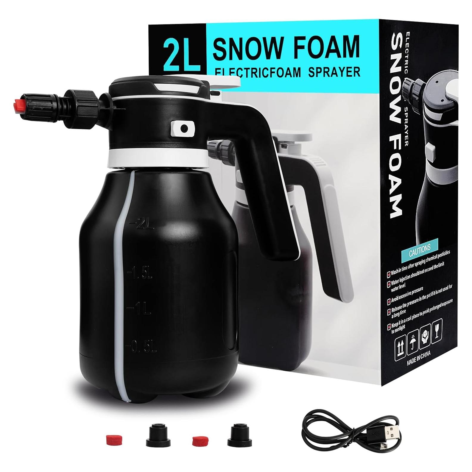 Rociador de Espuma Eléctrico ABFKQUEQ 2L Portátil para Autos