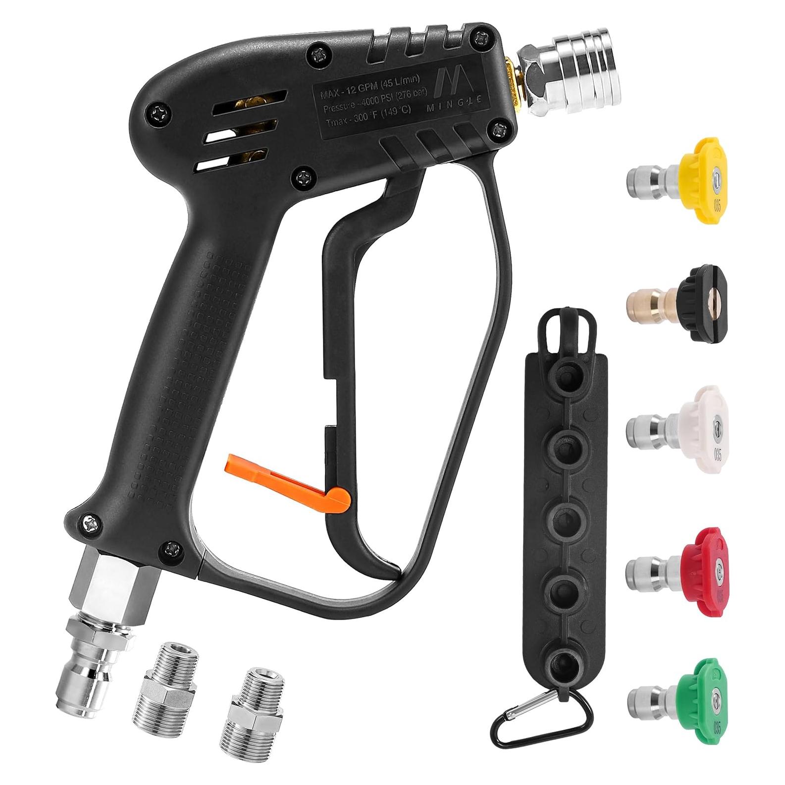 Pistola de Lavado a Presión M MINGLE Giratoria 360° 4000 PSI